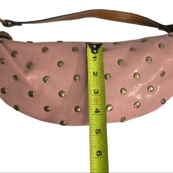 🌹3/25🌹ALDO Pink Clutch Handbag Embellished Metal Studs - Picture 5 of 9